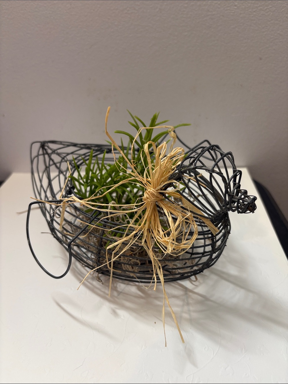 Rustic Egg Wire Basket/Chicken Shaped